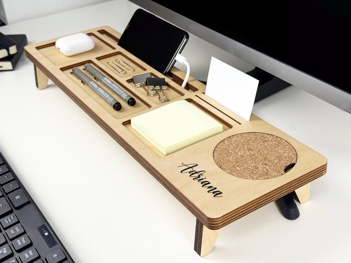 Corporate Gift: Bamboo Desk Organizer thumbnail
